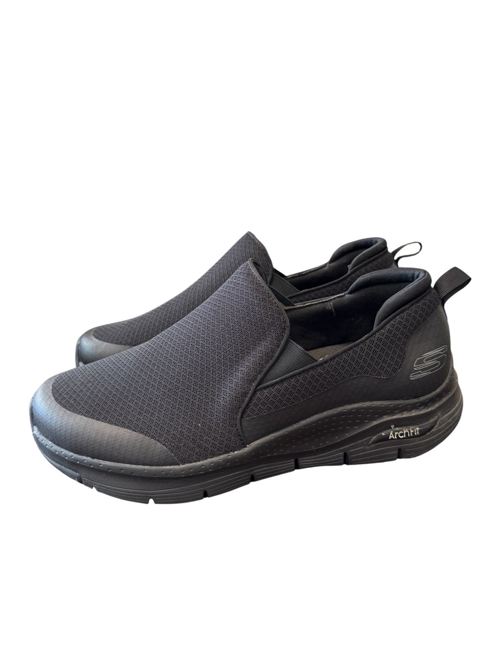 Skechers Men's Arch Fit Banlin Slip On Comfort Walking Shoes Black Size 12